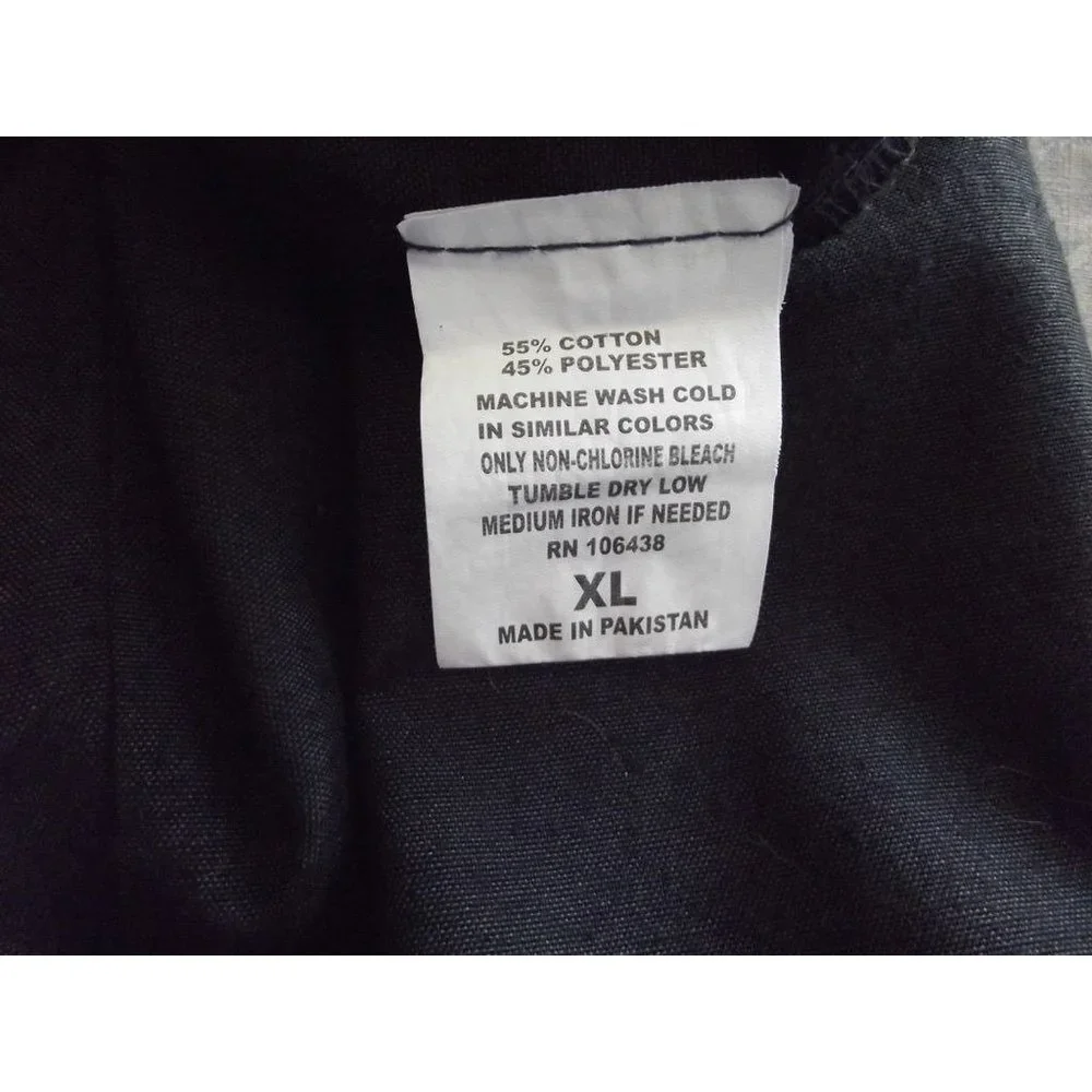 Beverly Hill Uniforms Mens XL Solid Black Cargo Scrub Pants